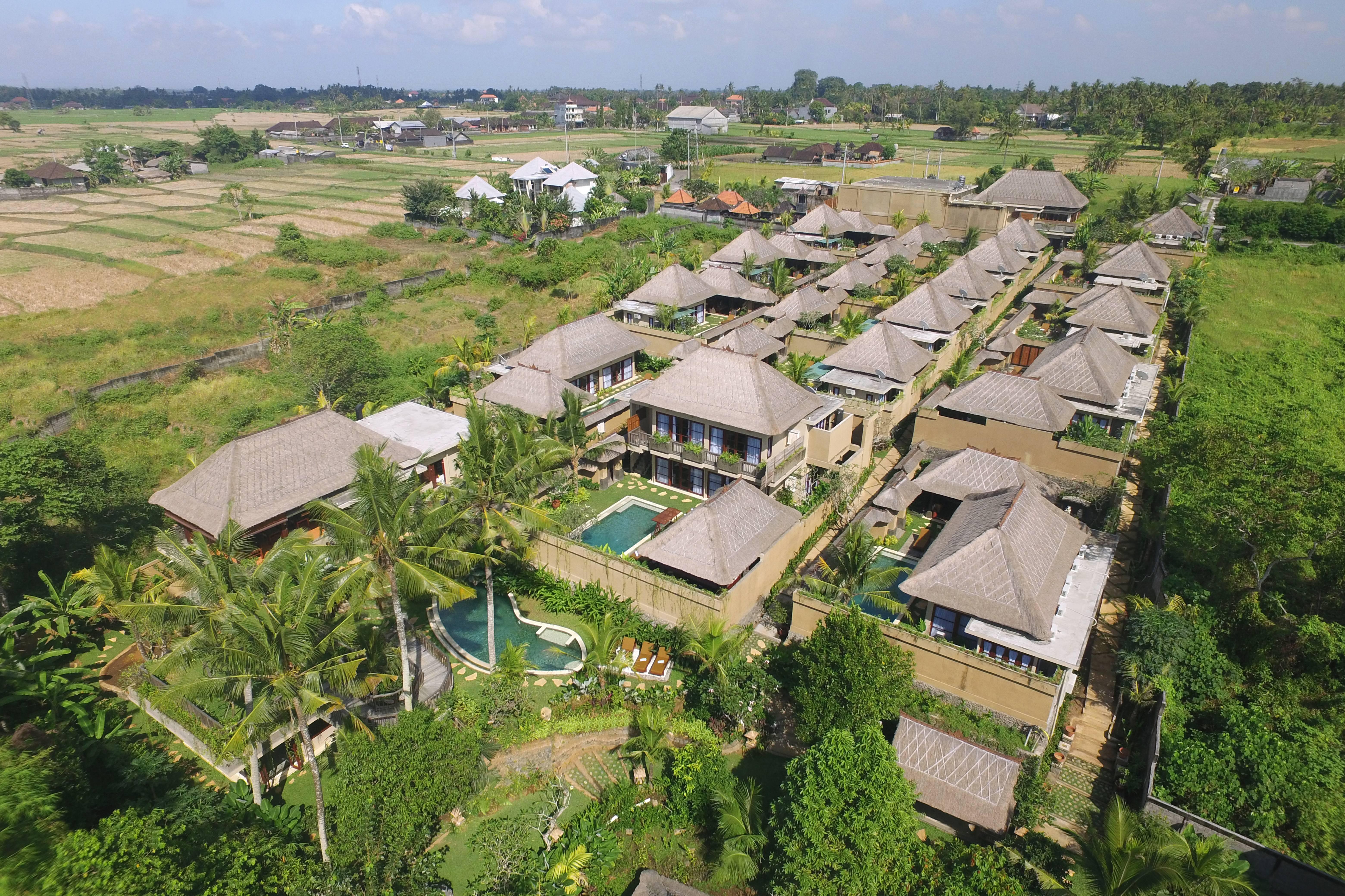 Ubud Nyuh Bali Resort & Spa Εξωτερικό φωτογραφία Aerial view of the resort
