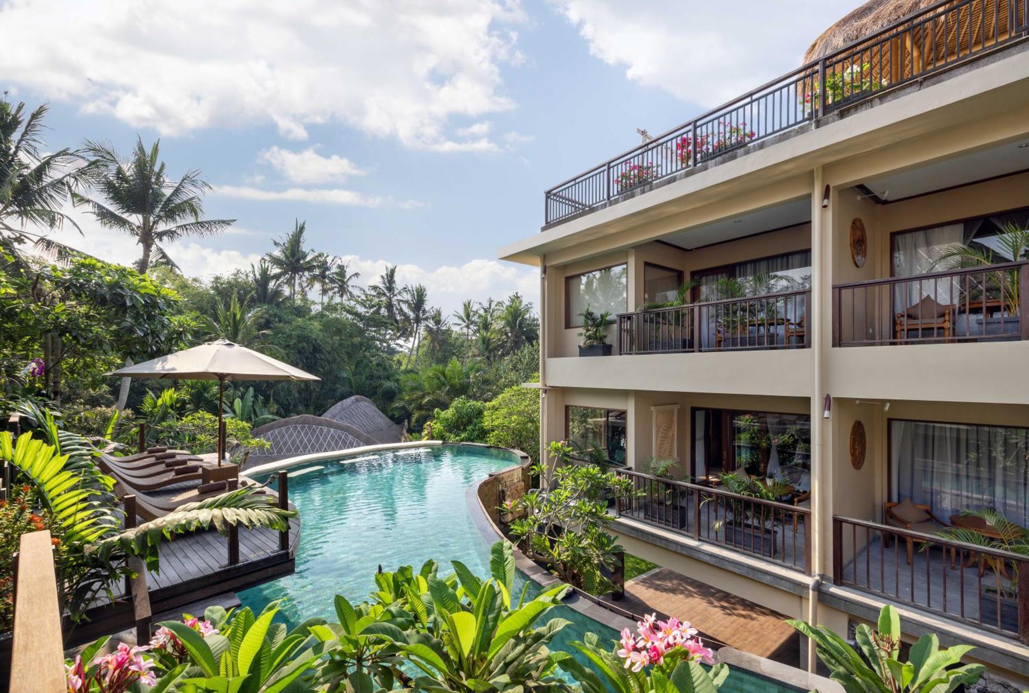 Ubud Nyuh Bali Resort & Spa Εξωτερικό φωτογραφία The hotel's swimming pool